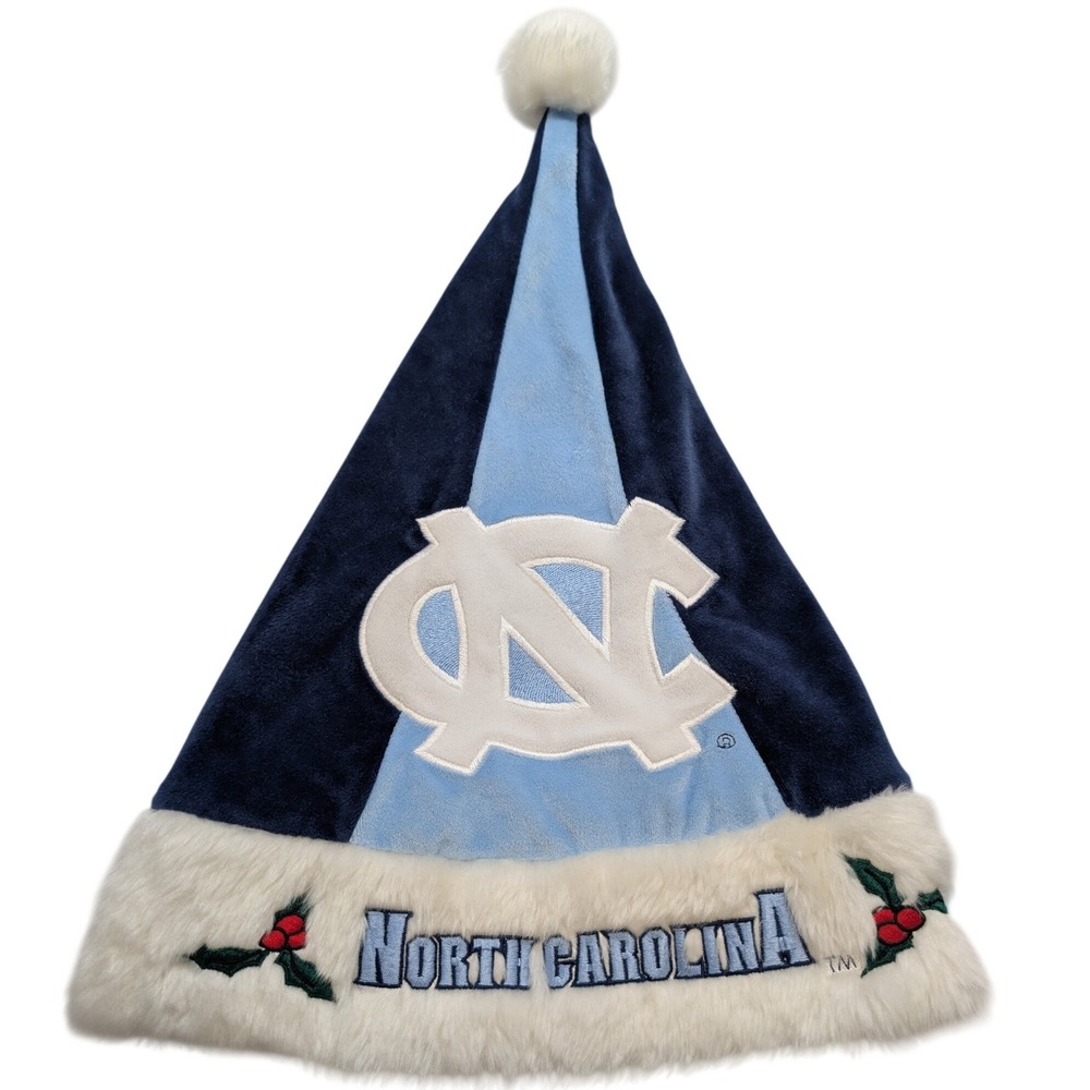 Forever Collectibles UNC Tar Heels Santa Hat Unisex OS Blue Christmas
